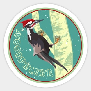 Woodpecker Sticker